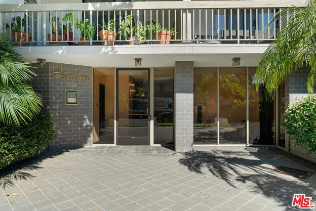 a front view of a multi story building