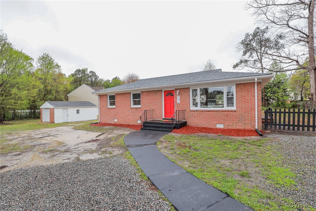 6626 Willson Road Henrico, VA 23231 - Photo 37 of 43 a front view of house with yard and slide