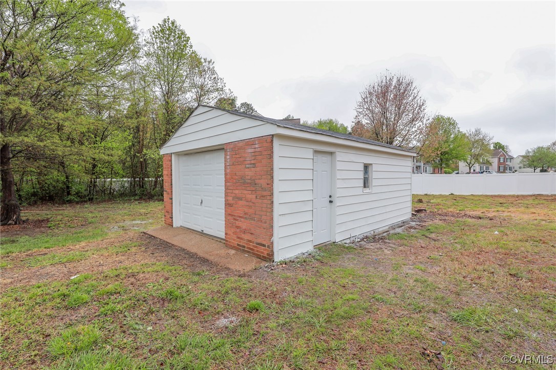 6626 Willson Road Henrico, VA 23231 - Photo 38 of 43 a view of a backyard with a garden