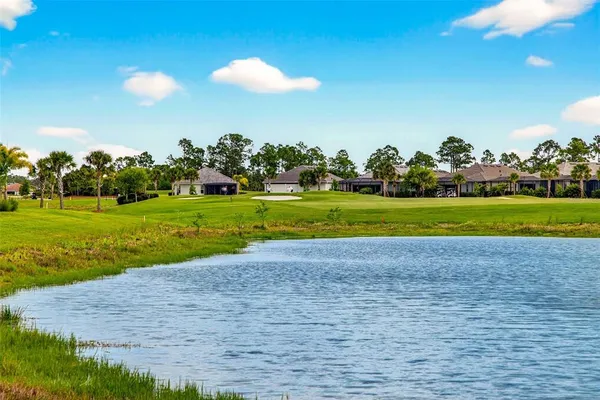 a view of a golf course