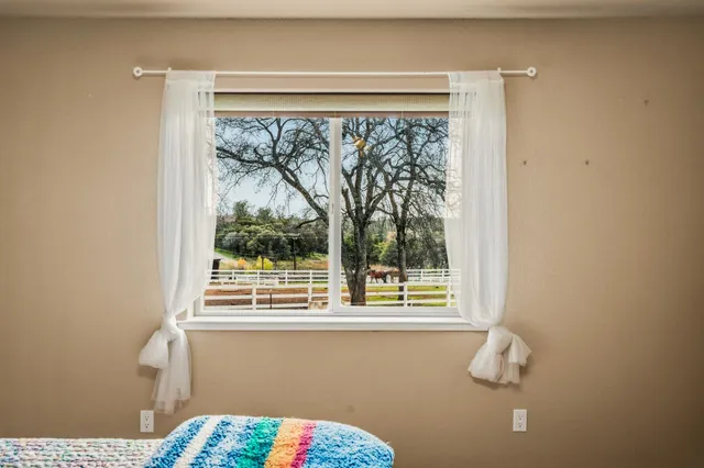 a view of a window in a room