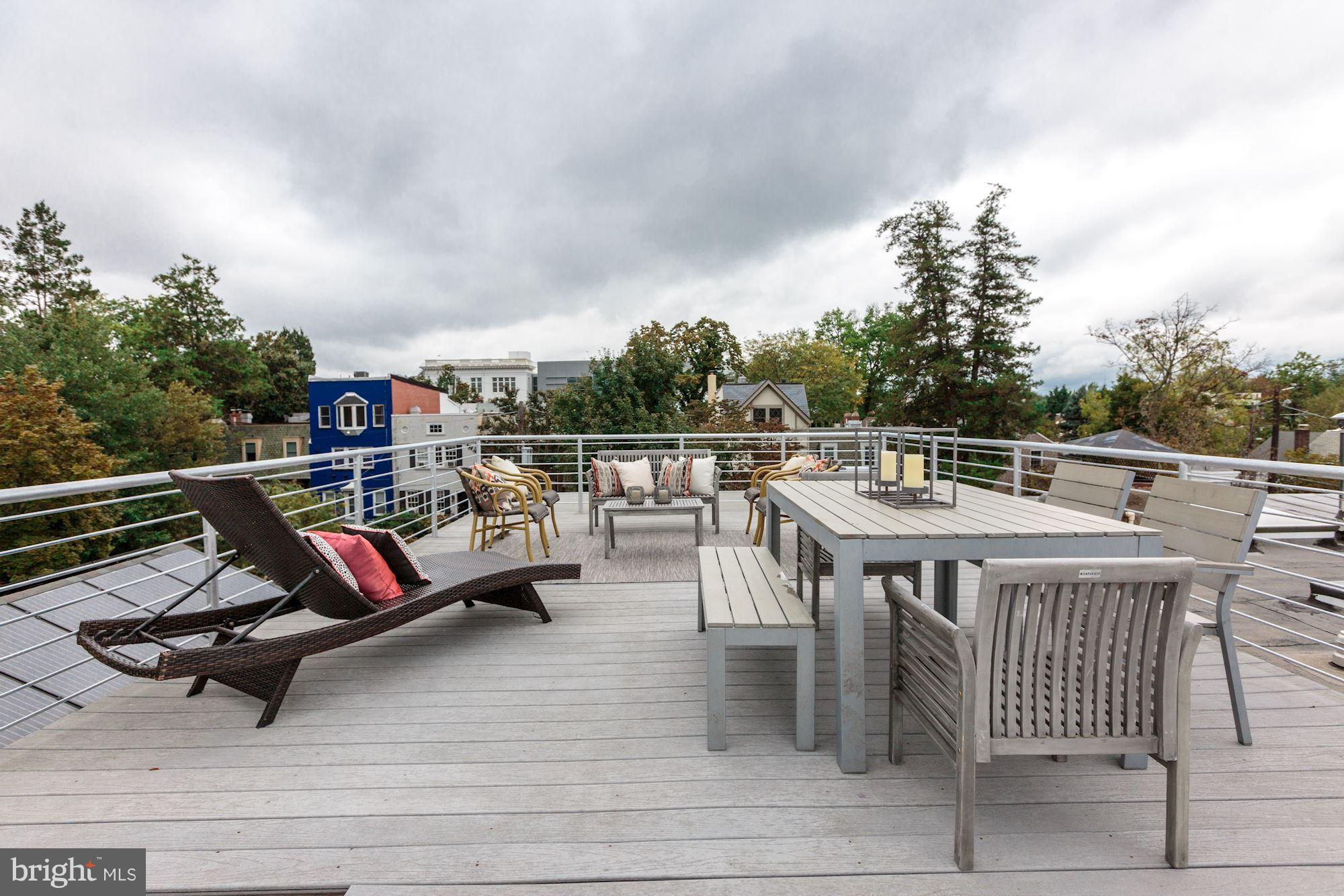 3541 S Street Northwest Washington, DC 20007 - Photo 18 of 29 Large 460 sq ft deck with 360 views