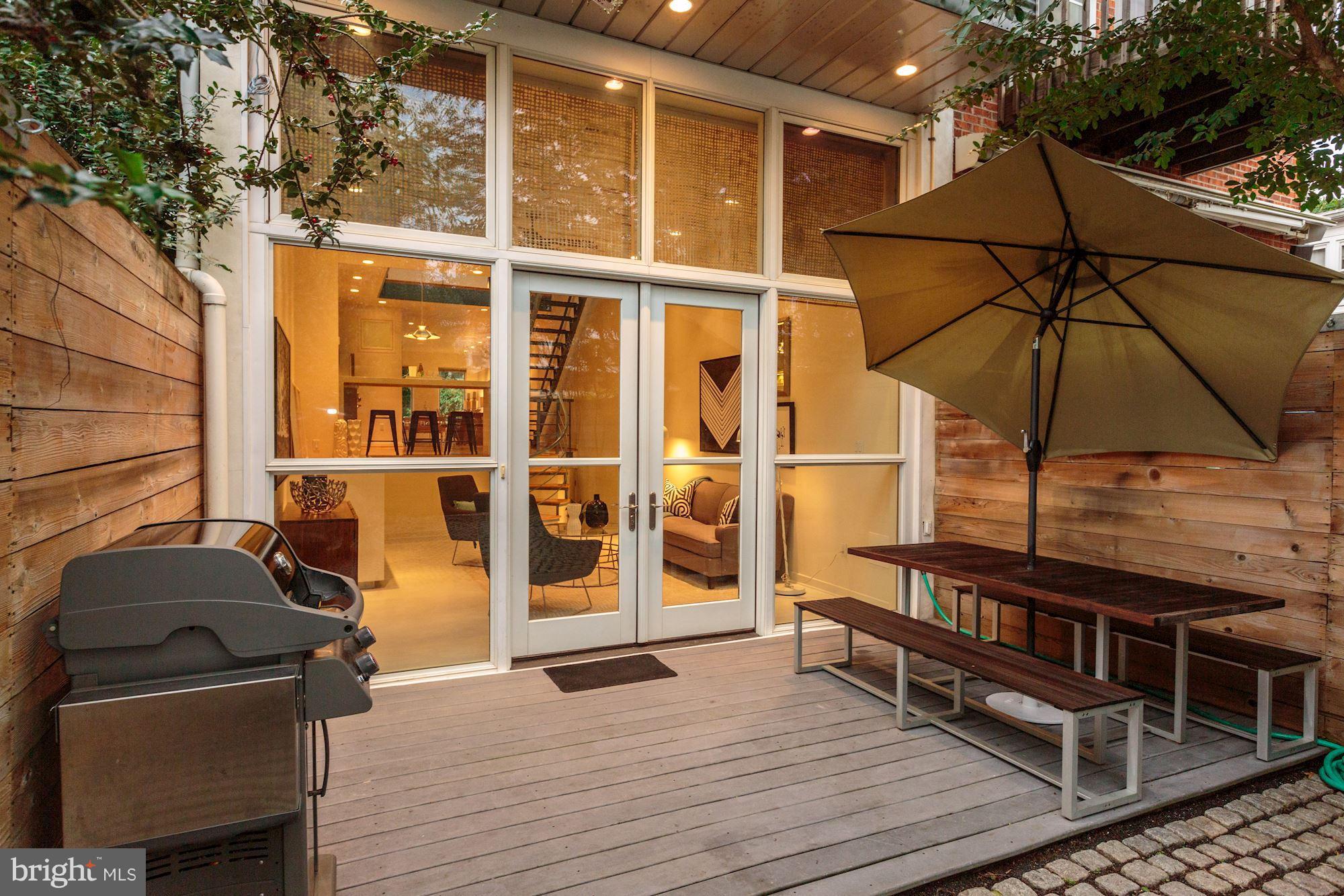 3541 S Street Northwest Washington, DC 20007 - Photo 26 of 29 Private rear deck