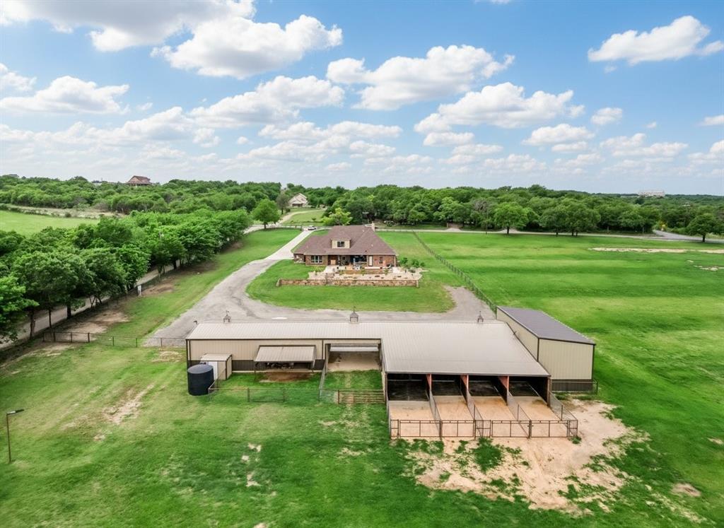 10106 Prather Road Springtown, TX 76082 - Photo 37 of 40 an aerial view of a house with pool table and chairs