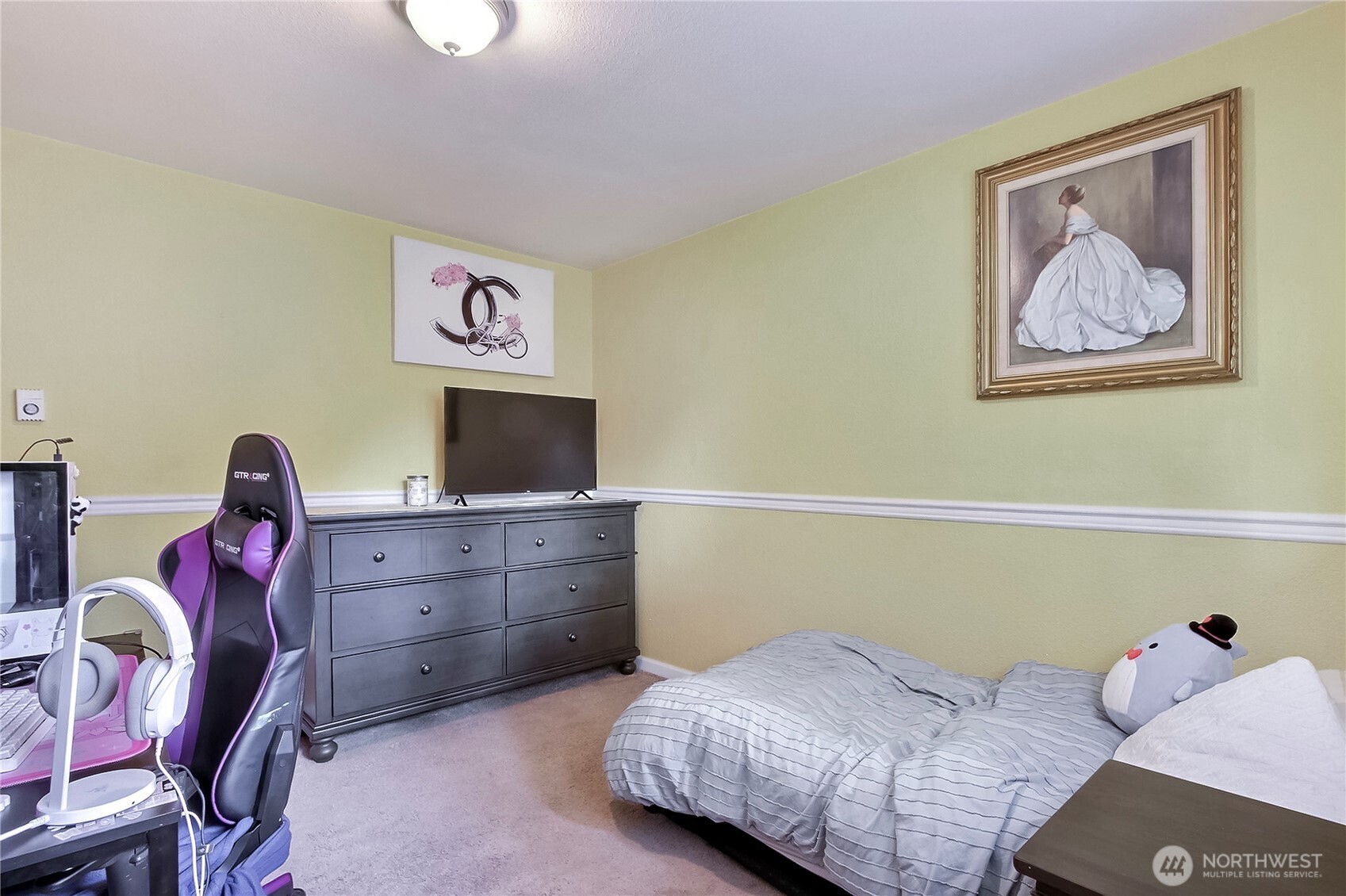 918 Gregory Way Southeast Olympia, WA 98513 - Photo 13 of 21 a bedroom with a bed and wooden floor