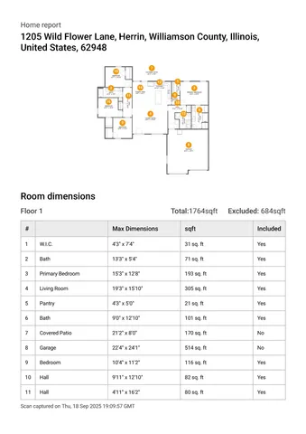 $336,900 | 1205 Wildflower Lane, Herrin, IL 62948