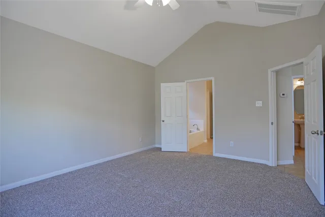 a view of an empty room