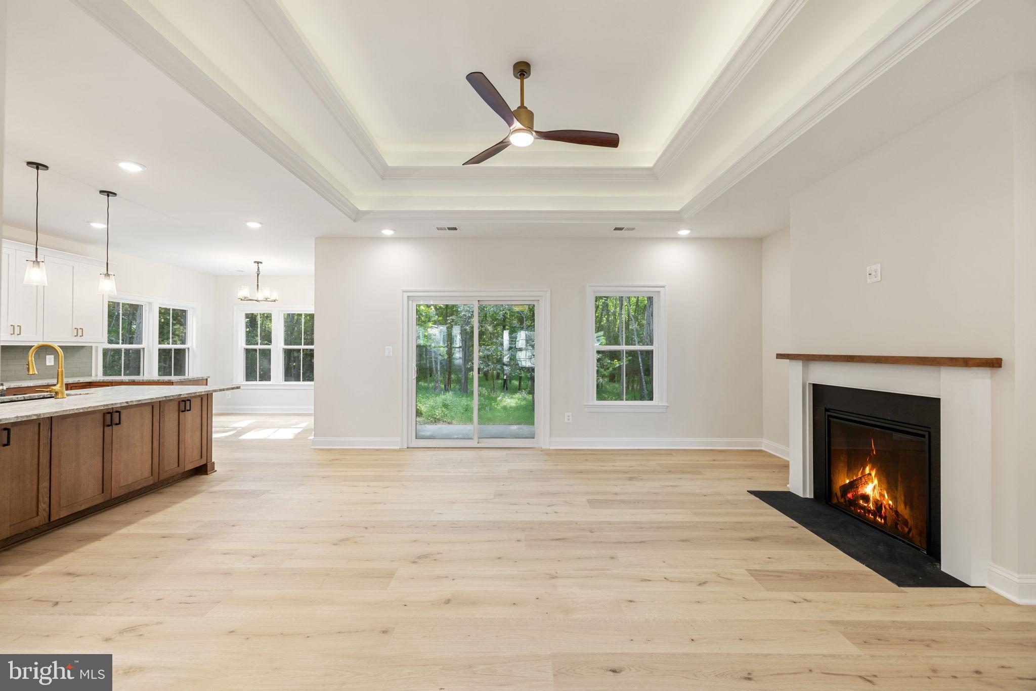 7329 Riley Road Warrenton, VA 20187 - Photo 36 of 69 a view of an empty room with a fireplace and a window