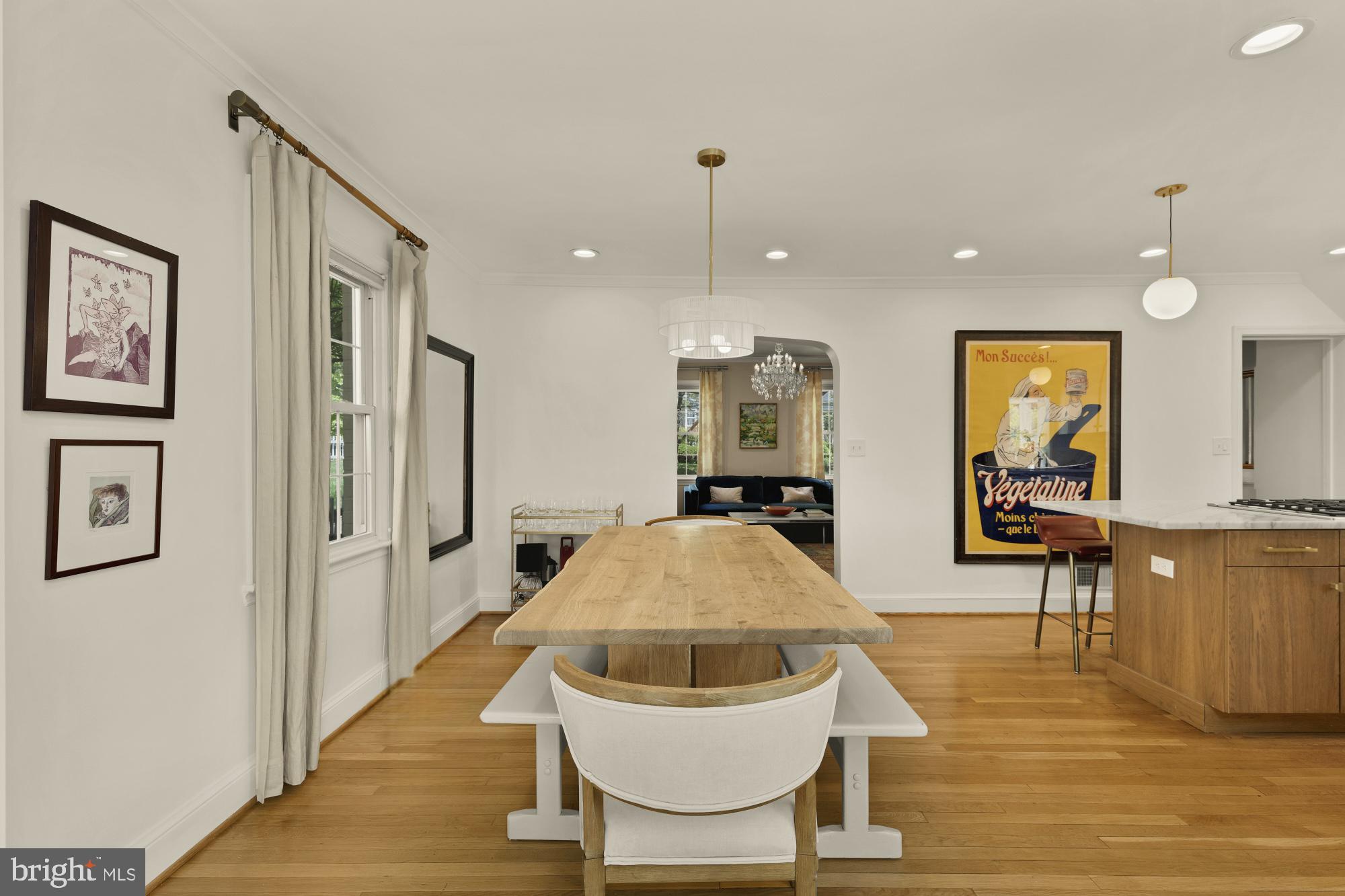 7208 Delfield Street Chevy Chase, MD 20815 - Photo 20 of 50 a living room with furniture and a wooden floor