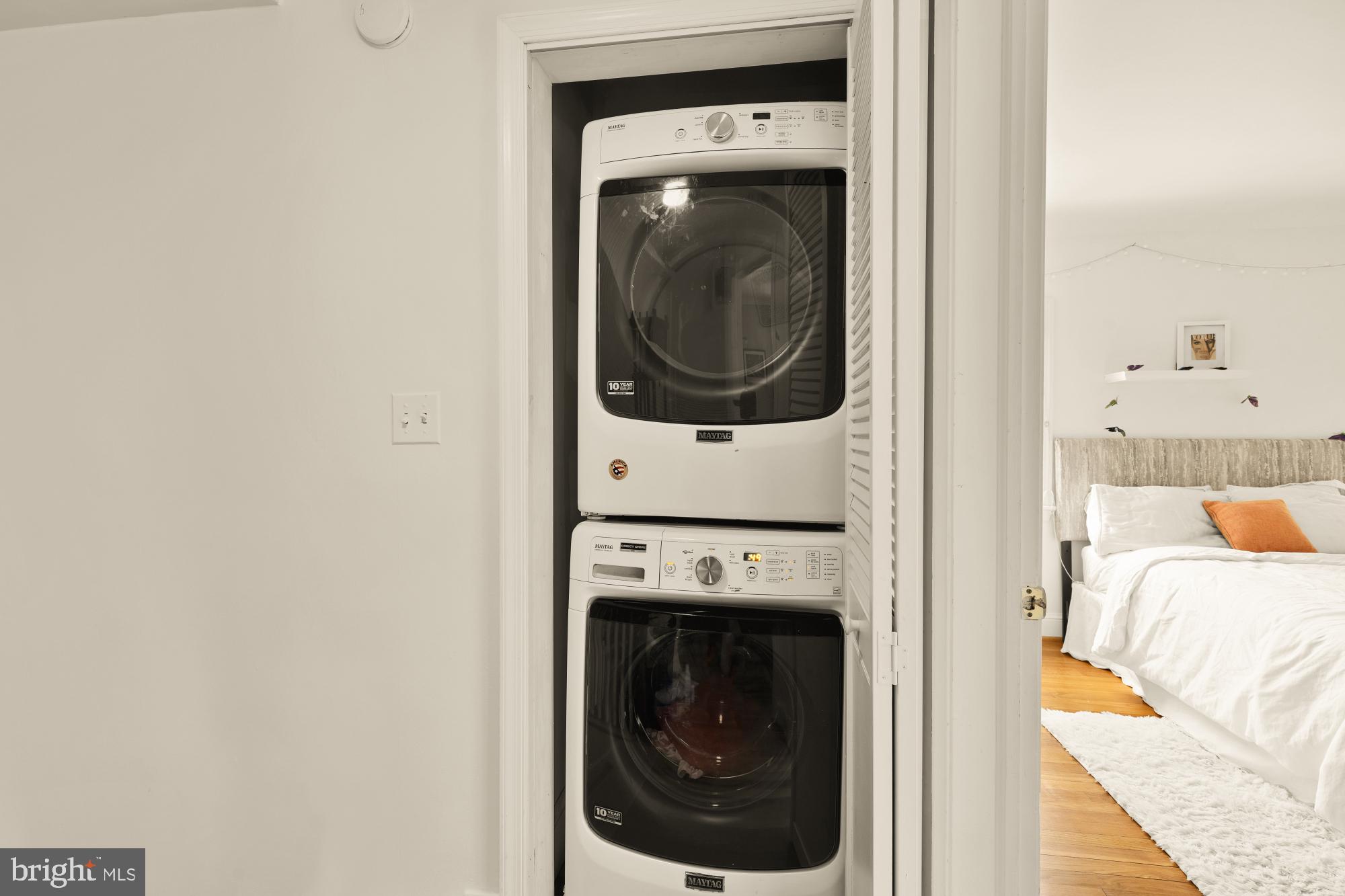 7208 Delfield Street Chevy Chase, MD 20815 - Photo 36 of 50 a close up view of a washer and dryer