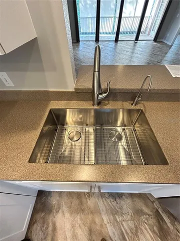 a view of kitchen sink