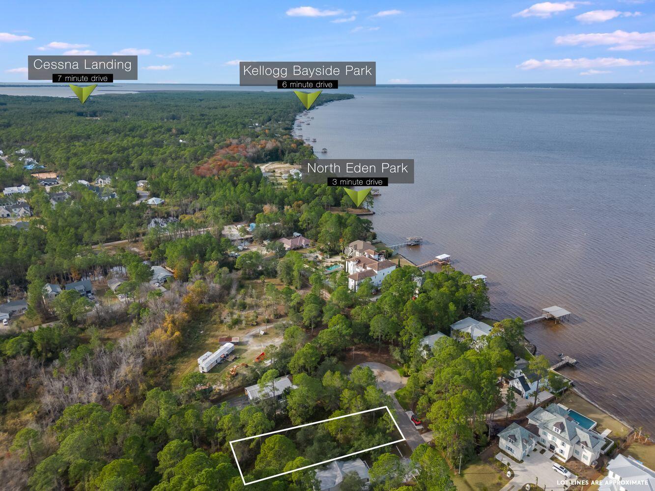 Lot 15 Carolyn Lane Santa Rosa Beach, FL 32459 - Photo 11 of 19 an aerial view of a house with a yard