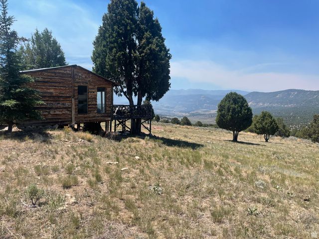 4648 West Taylor Flt Road Salina, UT 84654 - Photo 19 of 20 Rustic cabin structure featuring wood siding and a private elevated deck