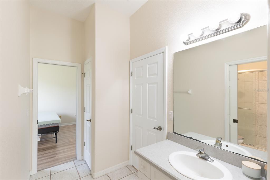 32025 Timberlake Drive Mount Dora, FL 32757 - Photo 21 of 55 a bathroom with a sink and a mirror