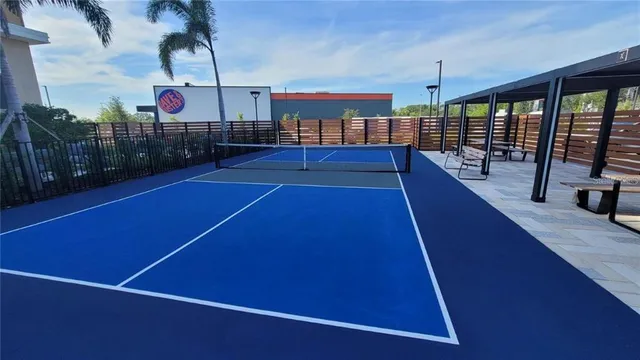 a view of a tennis court