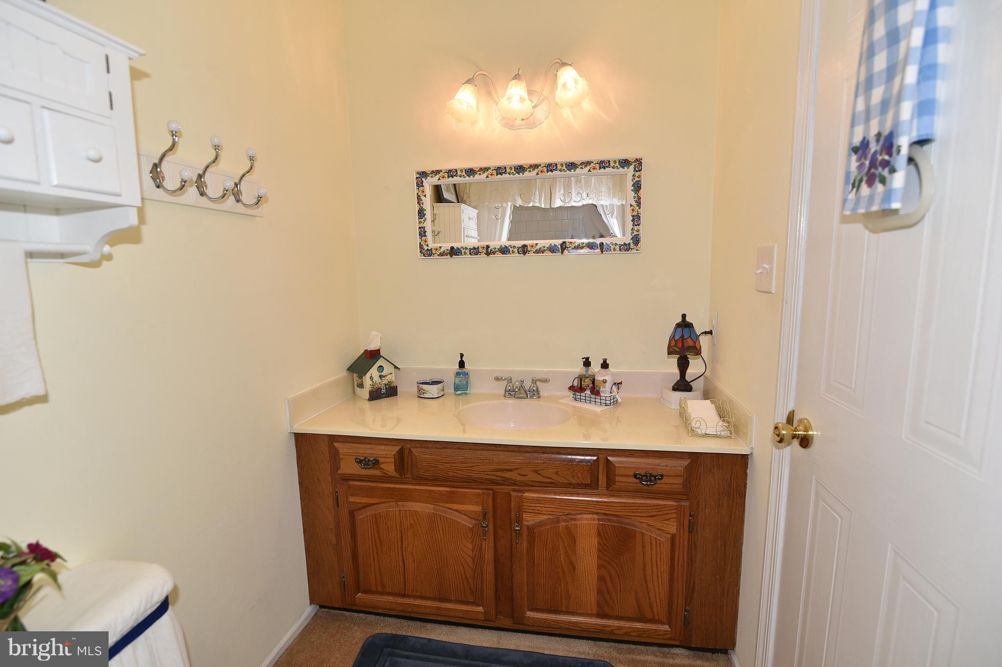 8219 Grainfield Road Severn, MD 21144 - Photo 17 of 30 a bathroom with a sink and a mirror