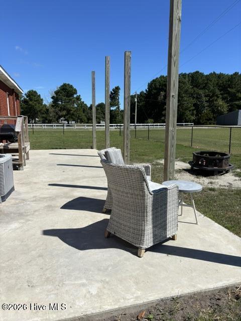 477 Harkers Island Road Beaufort, NC 28516 - Photo 32 of 38 This fenced area is ready for you to enjoy summer nights
