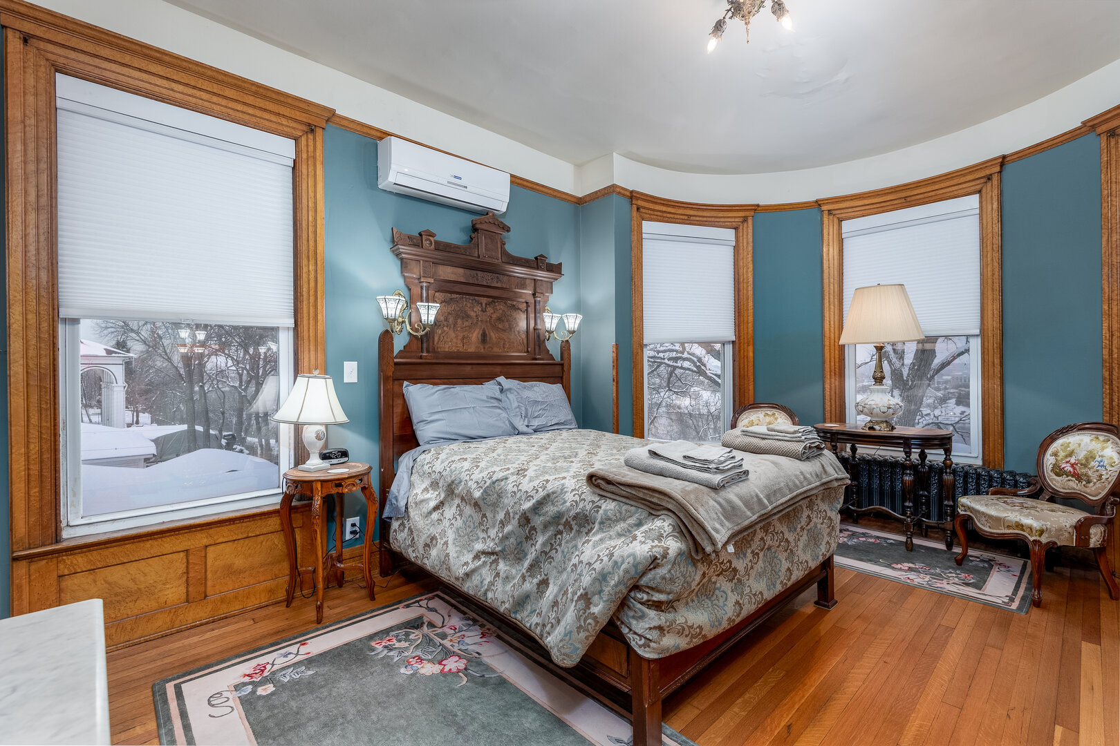 116 West Prospect Avenue Ottawa, IL 61350 - Photo 30 of 73 a bedroom with a bed and large windows