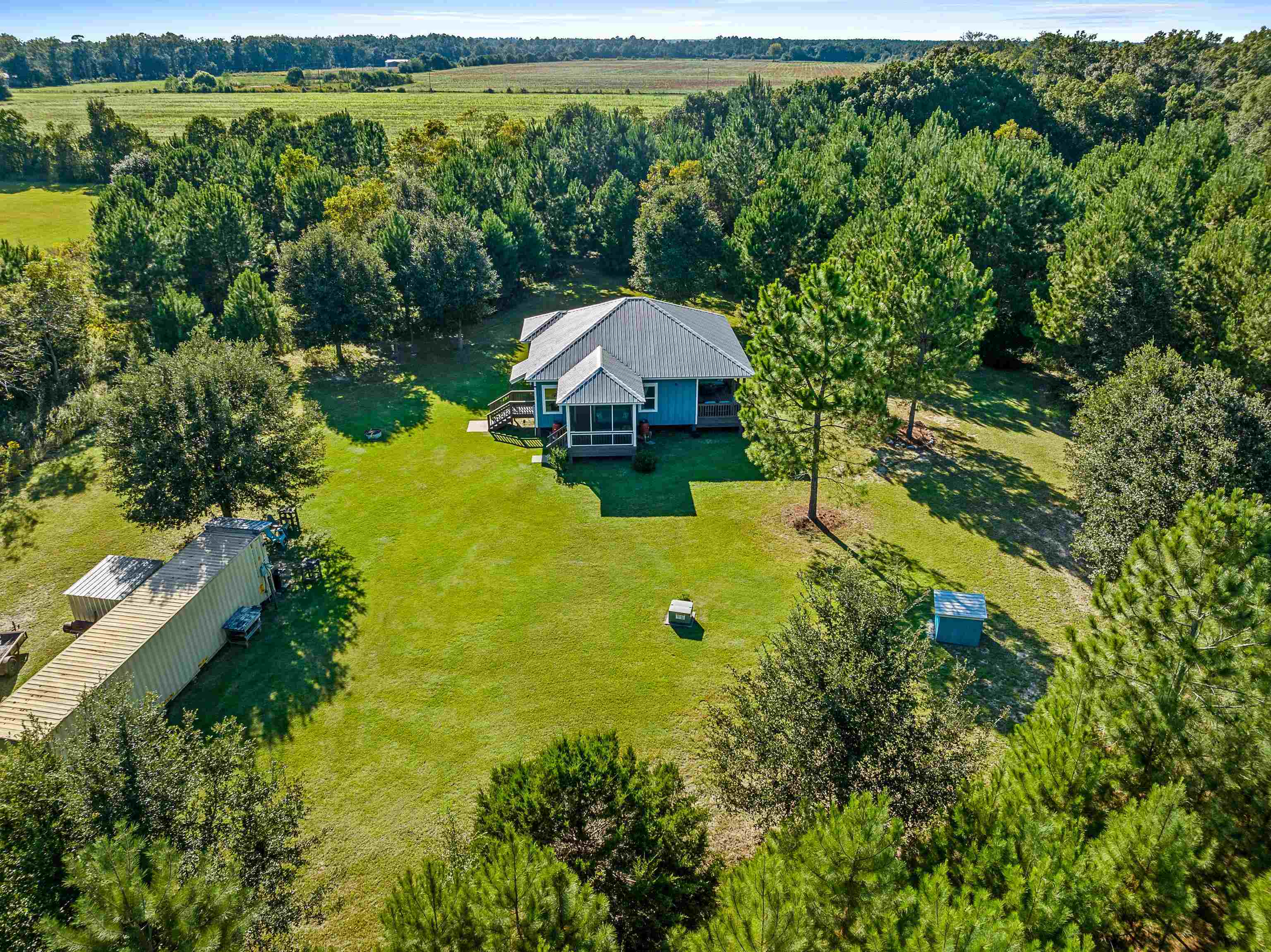 24616 Bretz Lane Elberta, AL 36530 - Photo 9 of 42 Drone view of home and property features.