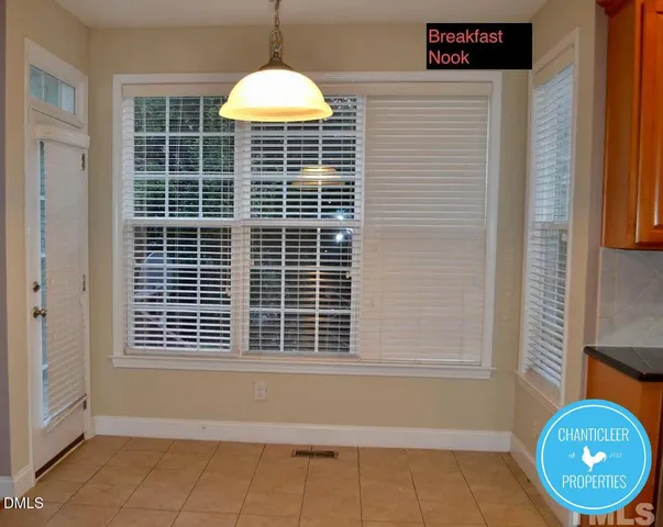 a view of kitchen with windows