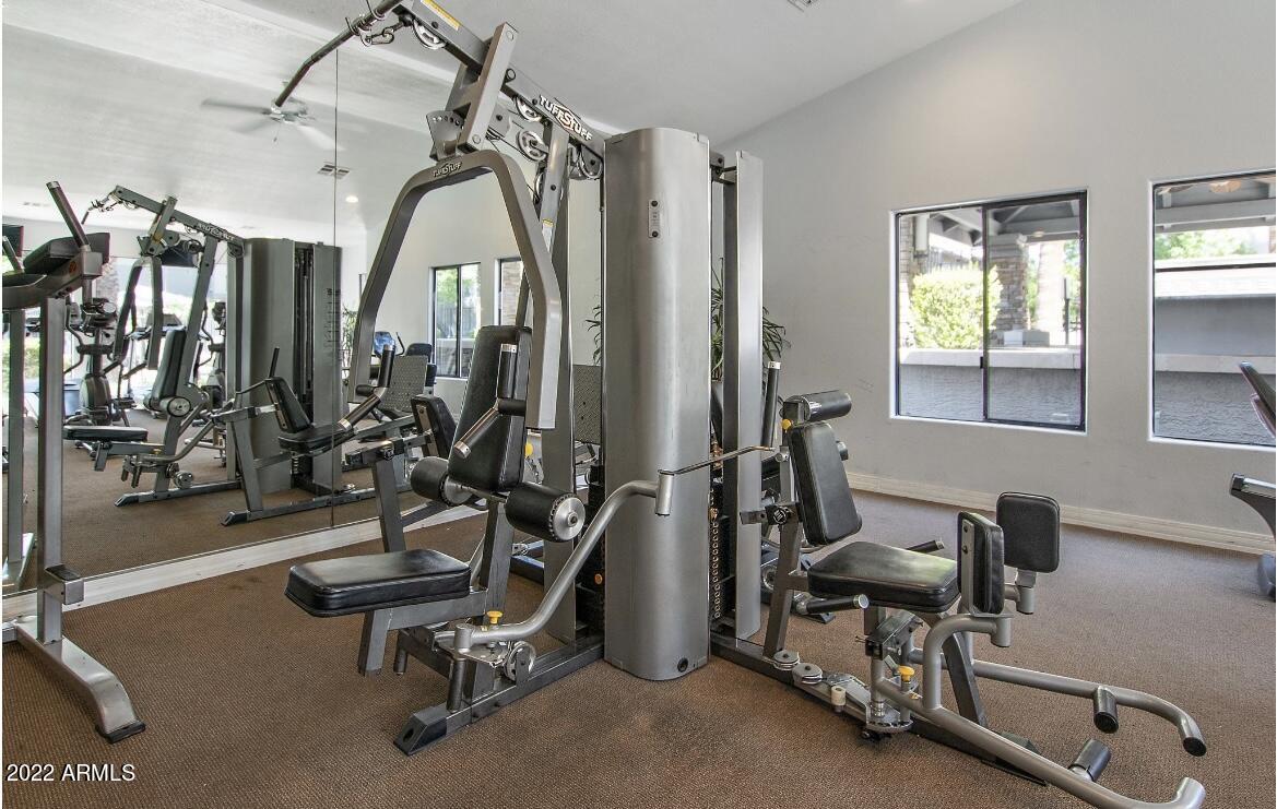 2025 East Campbell Avenue, Unit 219 Phoenix, AZ 85016 - Photo 16 of 18 a view of a room with gym equipment