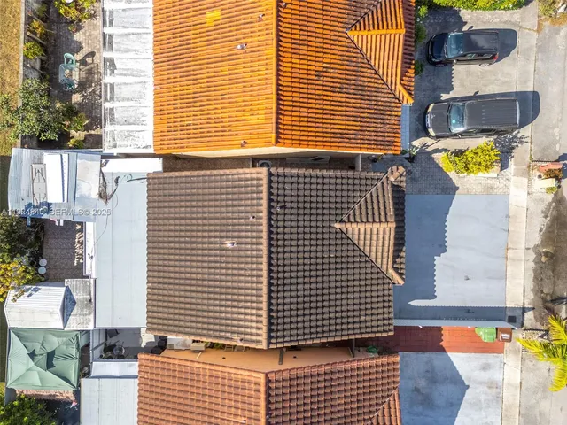 a view of a building from a window