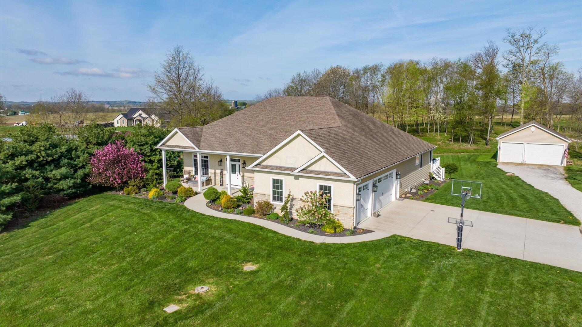 4225 Election House Road Northwest Lancaster, OH 43130 - Photo 91 of 96 Drone view from front of property