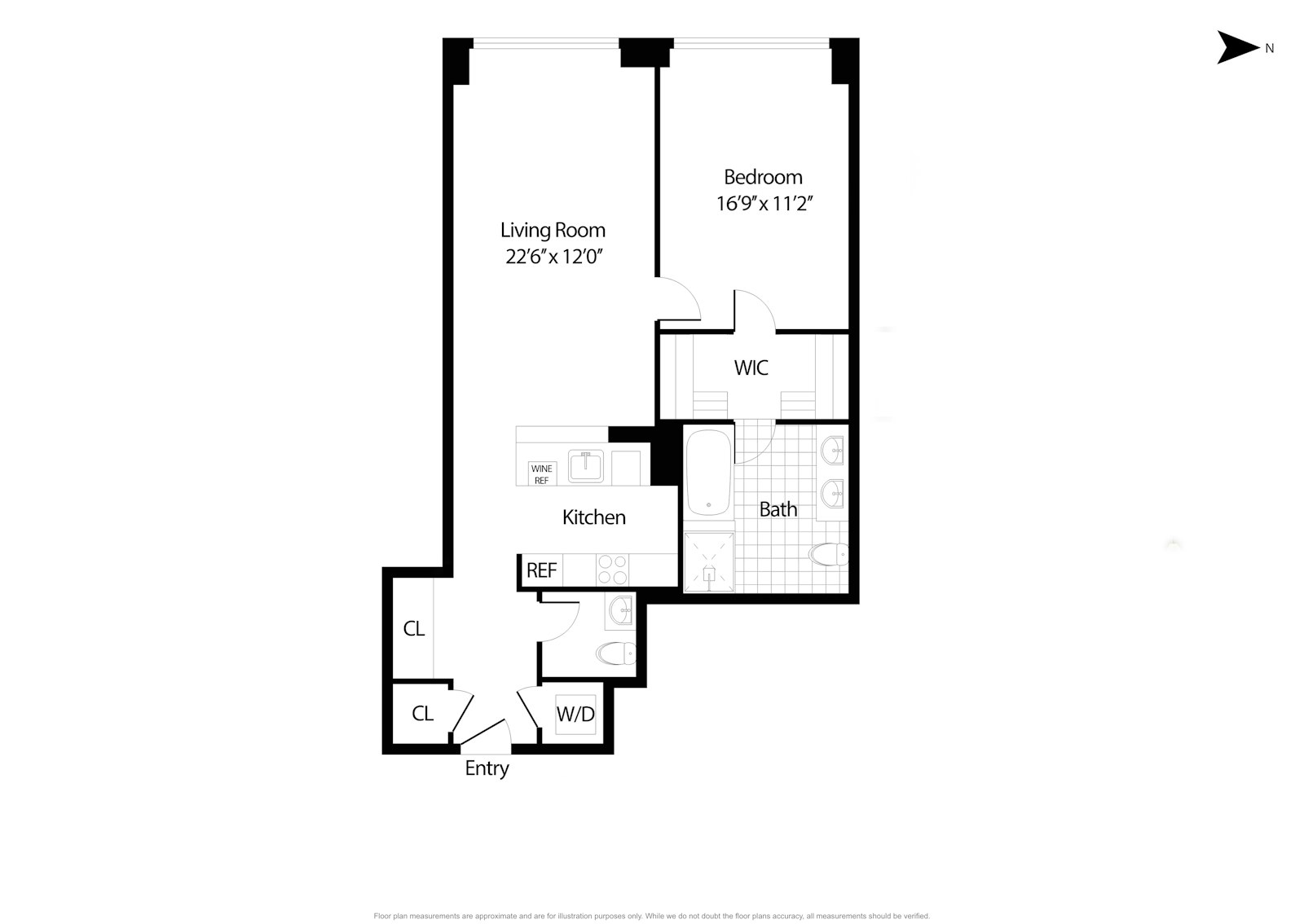 255 Hudson Street, Unit 8D Manhattan, NY 10013 - Photo 2 of 2 a picture of a bench in front of a wall