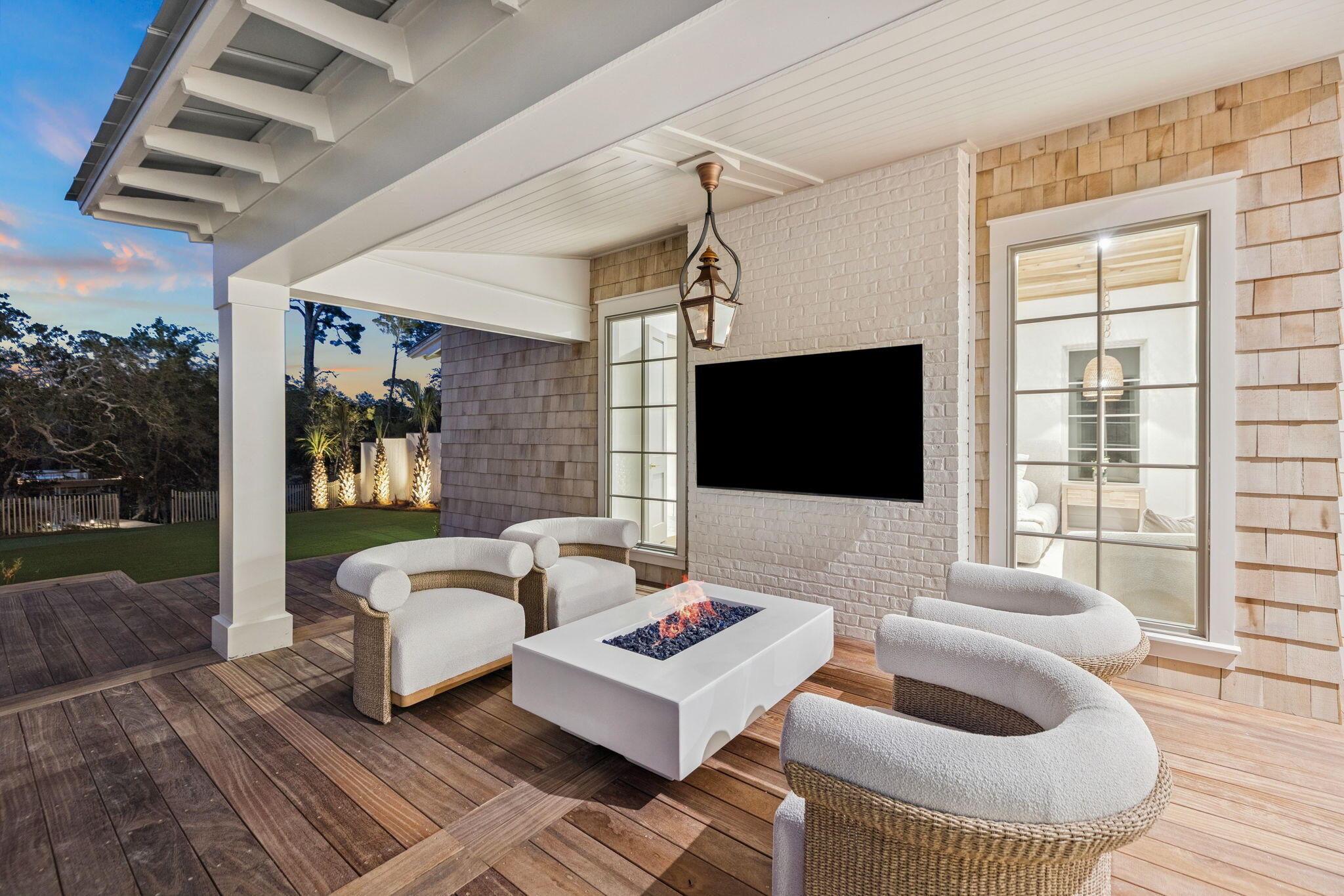 107 Pine Cone Trail Inlet Beach, FL 32461 - Photo 13 of 66 a living room with furniture and a flat screen tv