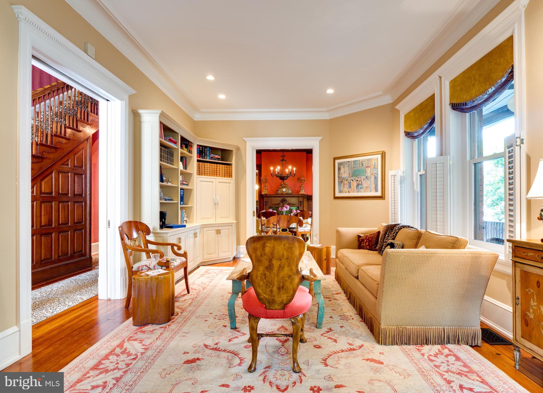 712 East Capitol Street Northeast Washington, DC 20003 - Photo 22 of 79 Living Room with Built-ins