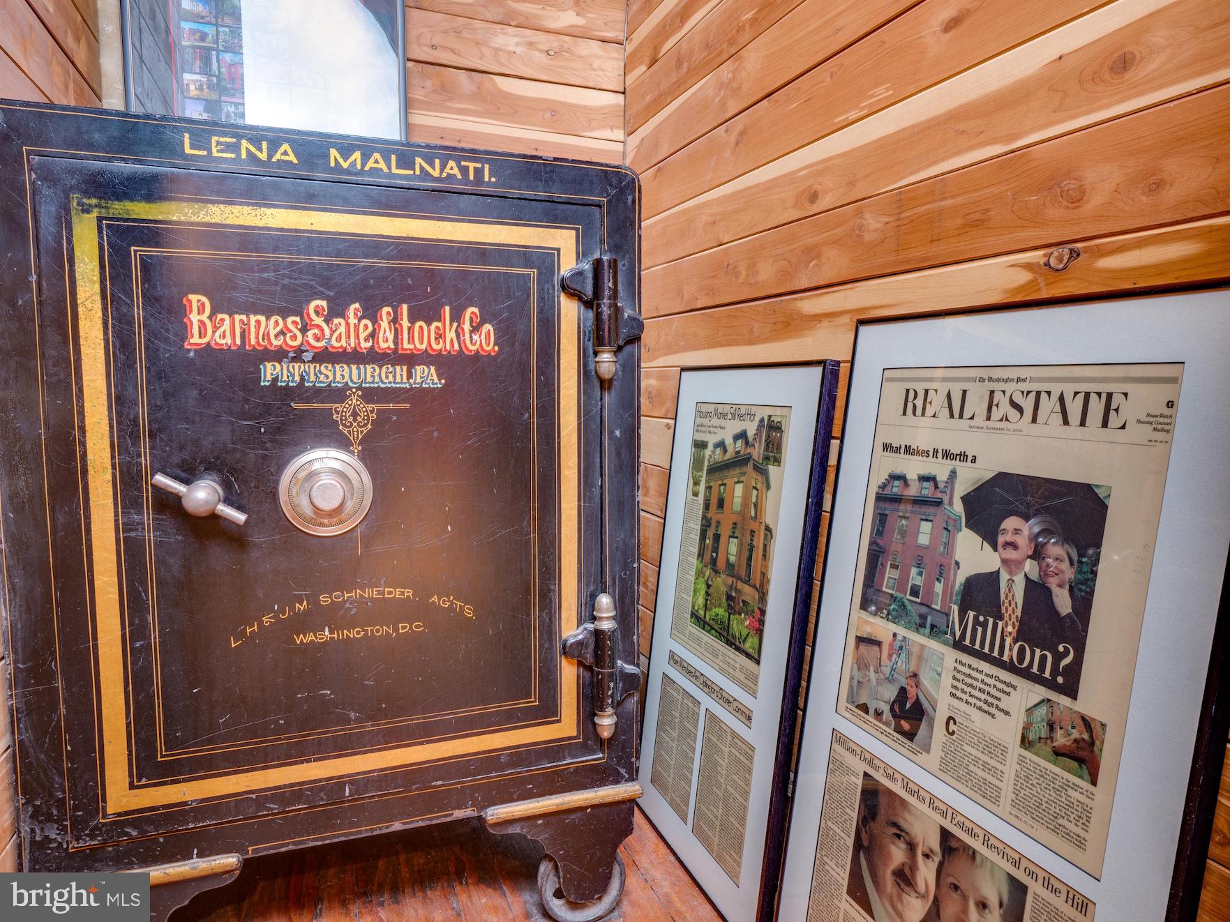 712 East Capitol Street Northeast Washington, DC 20003 - Photo 40 of 79 Mrs. Malnati's safe in Main Level Coat Closet