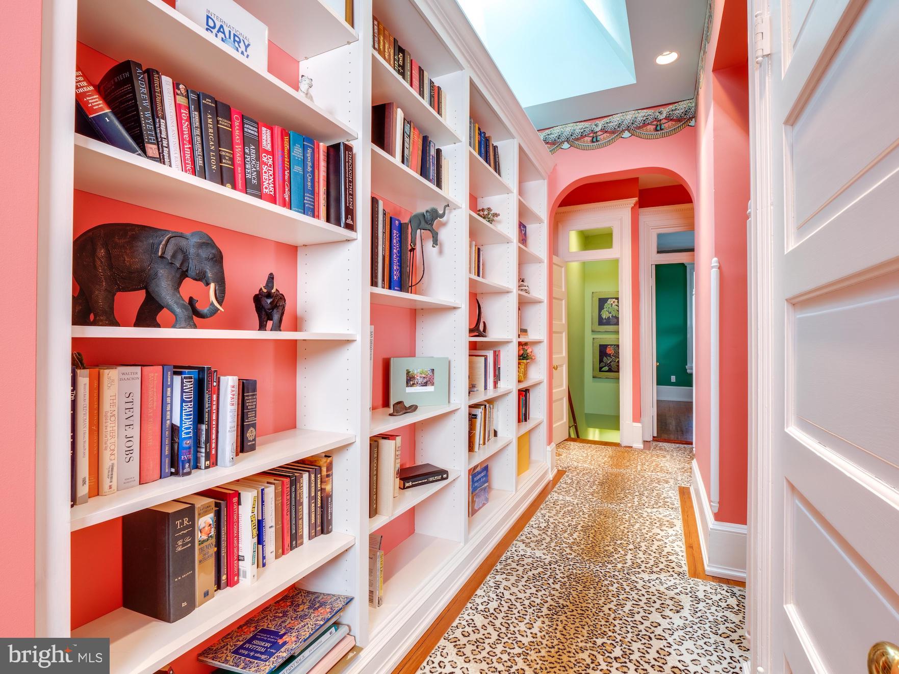 712 East Capitol Street Northeast Washington, DC 20003 - Photo 54 of 79 Custom Built-ins Line the Second Floor Hallway
