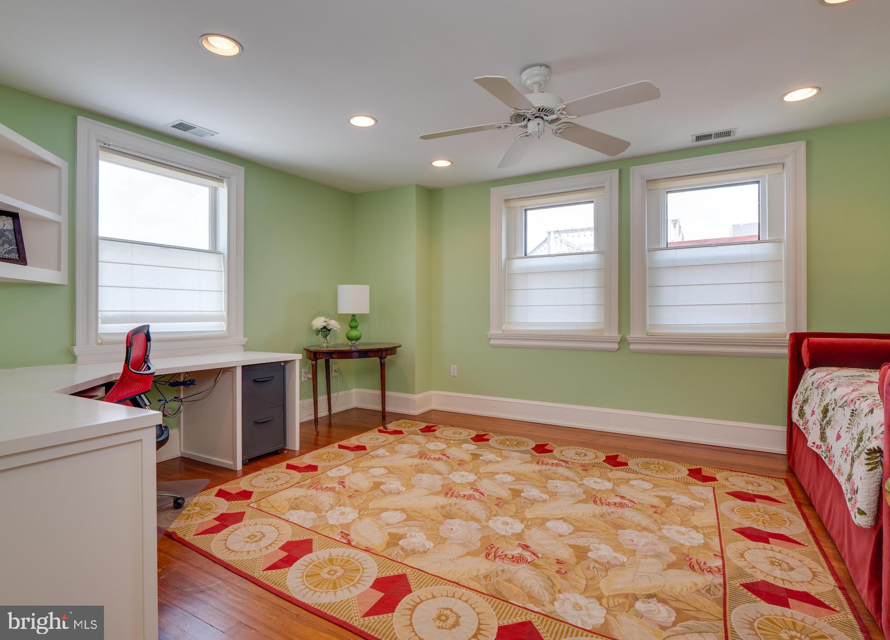 712 East Capitol Street Northeast Washington, DC 20003 - Photo 62 of 79 Rear Bedroom / Office on Third Floor