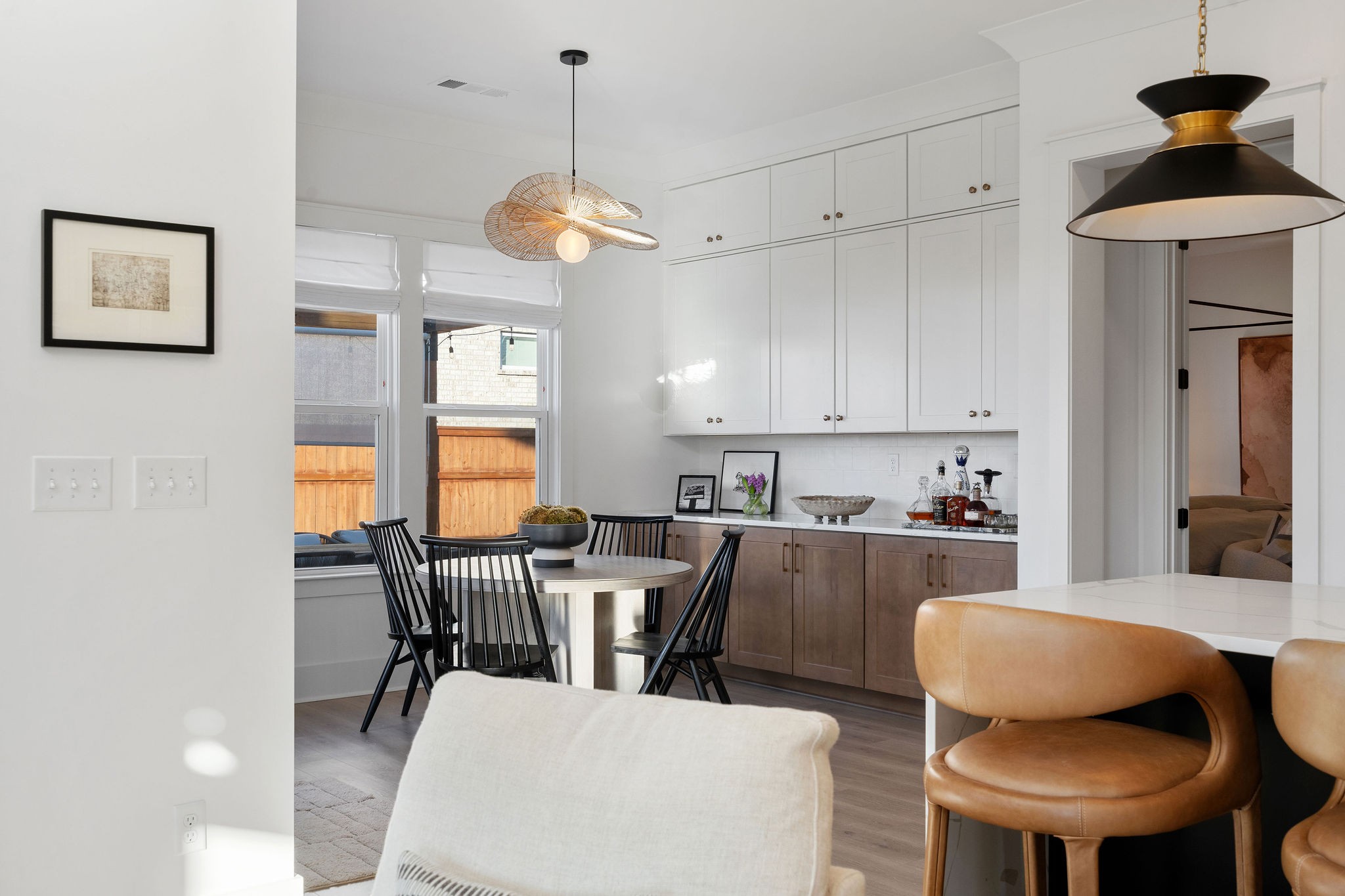 1052 Pine Creek Drive Arrington, TN 37014 - Photo 23 of 54 a kitchen with stainless steel appliances granite countertop a dining table chairs and a refrigerator