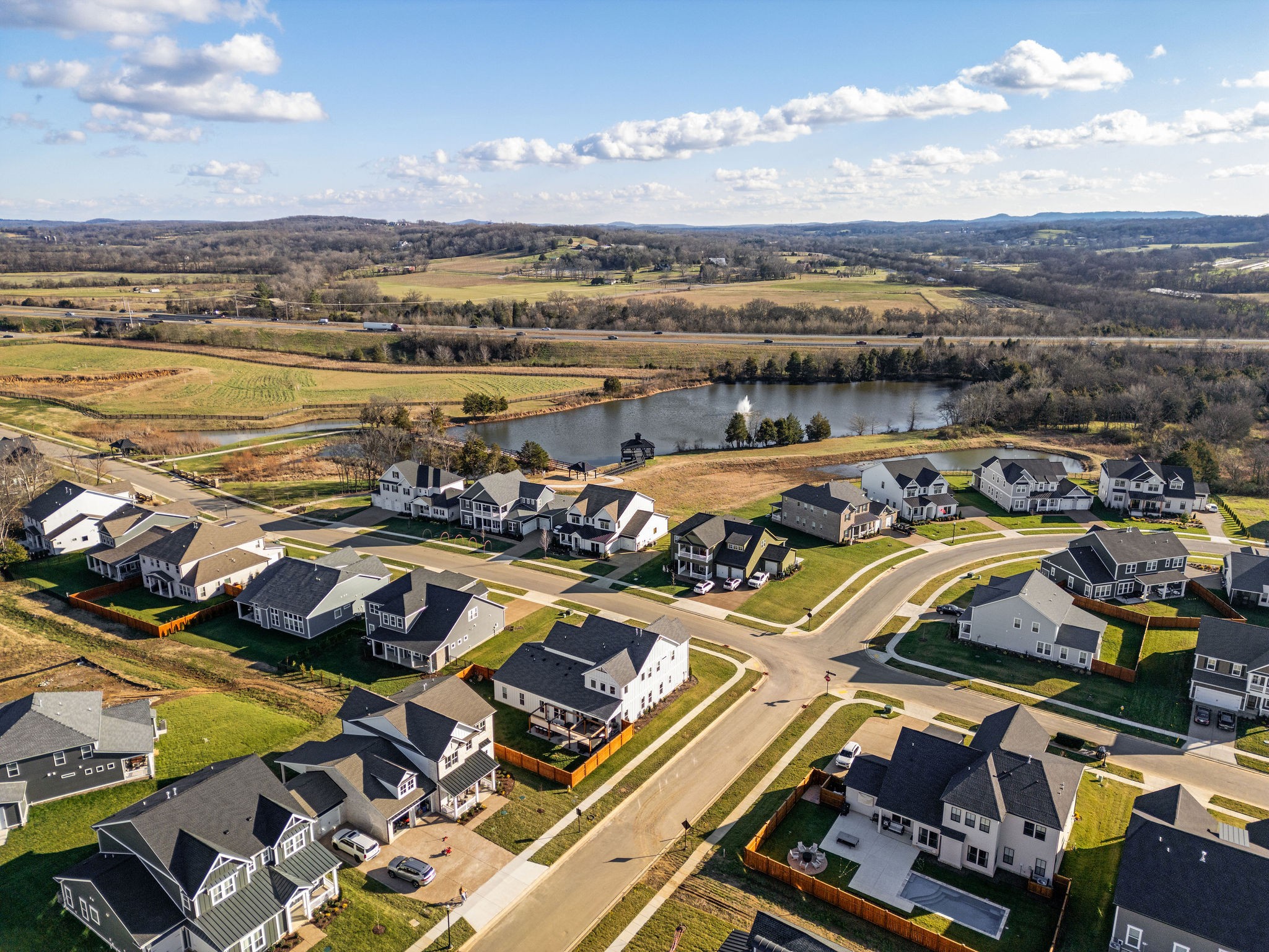 1052 Pine Creek Drive Arrington, TN 37014 - Photo 48 of 54 an aerial view of a city