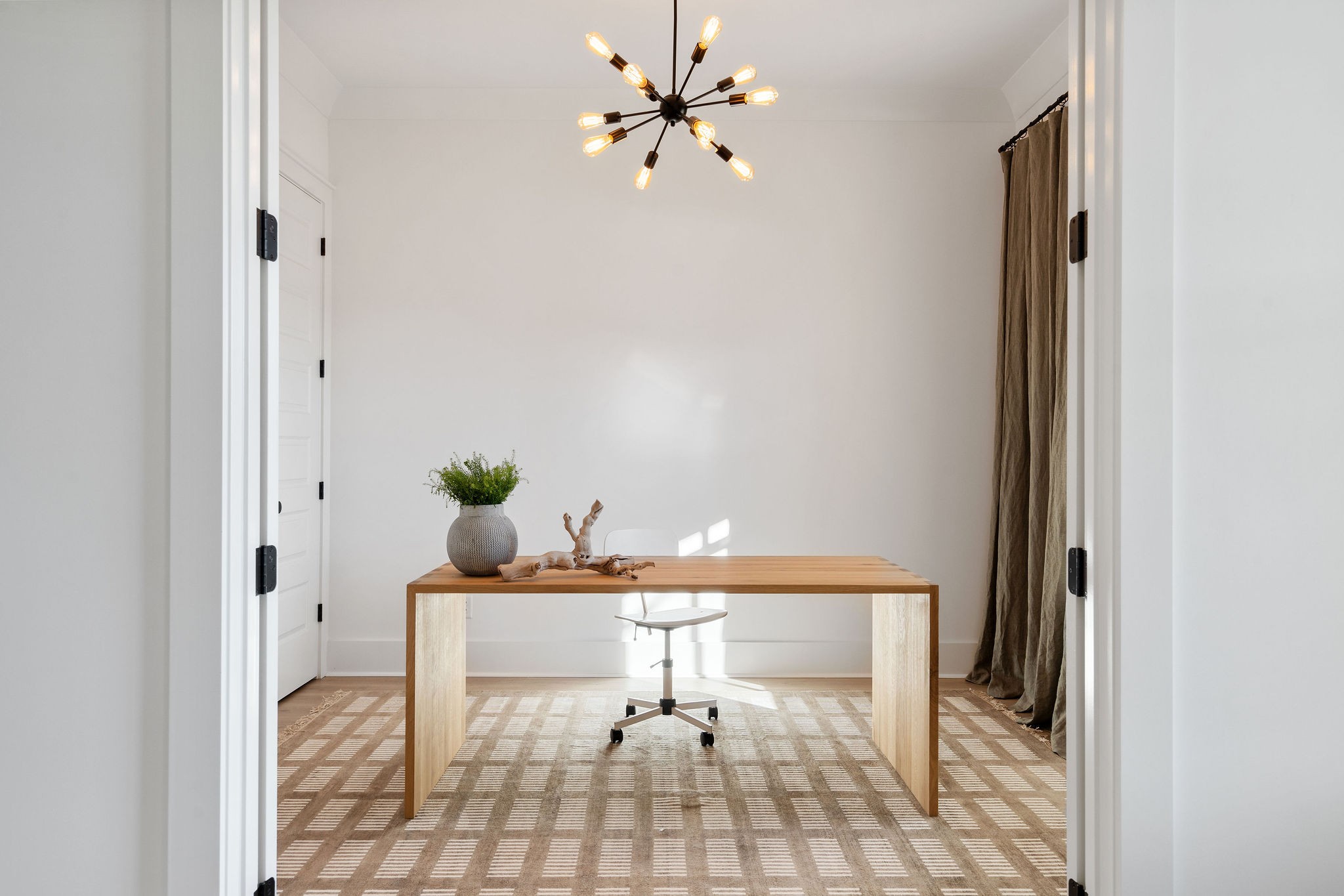 1052 Pine Creek Drive Arrington, TN 37014 - Photo 7 of 54 a dining room with furniture and a chandelier fan