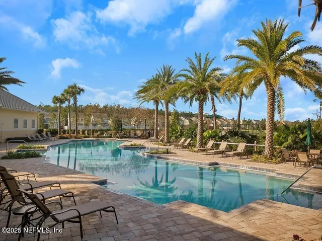 a view of a lake with outdoor space