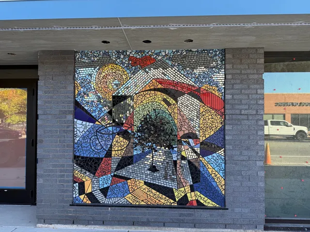 a front view of a building