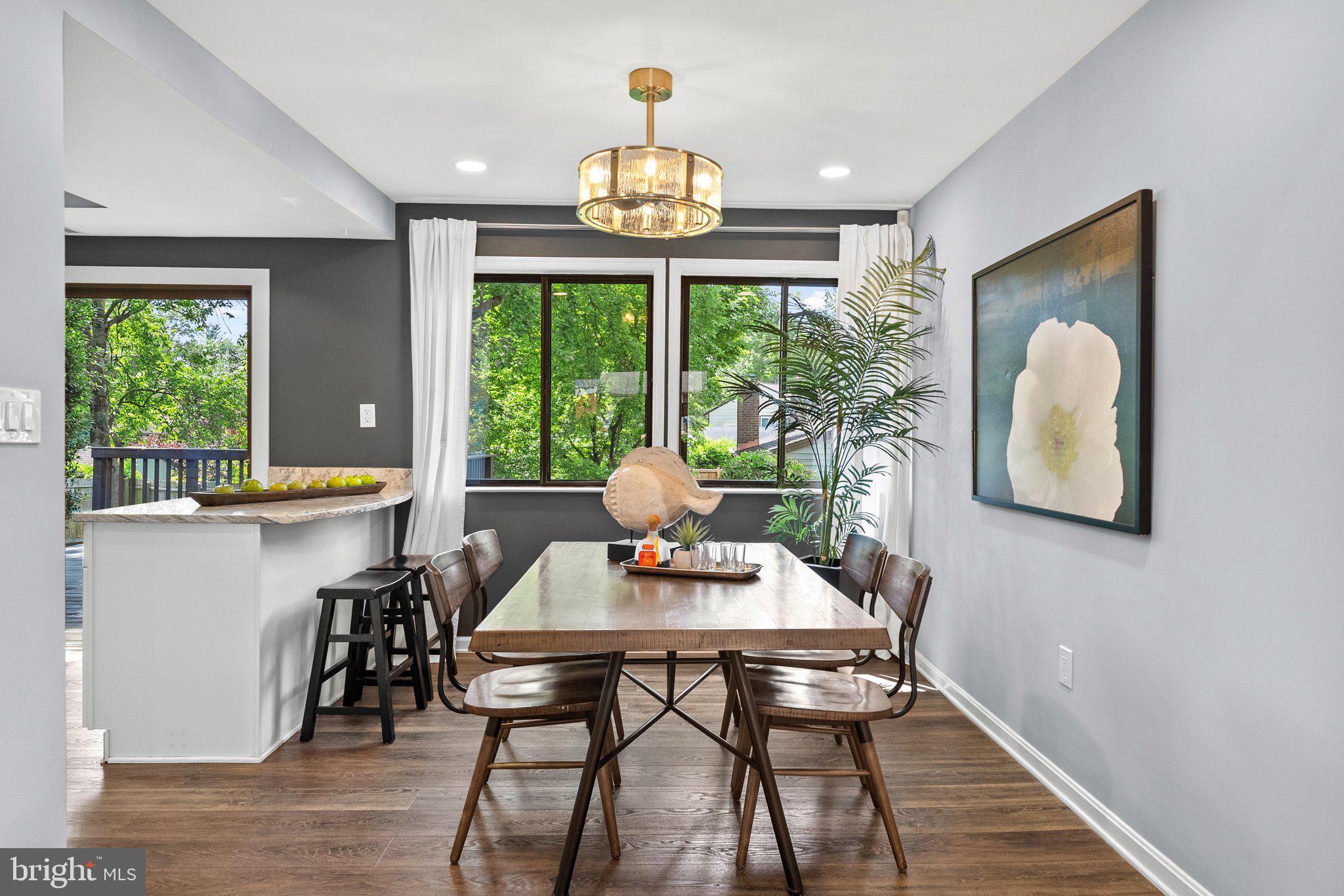 4431 Flintstone Road Alexandria, VA 22306 - Photo 11 of 57 Spacious dining room with large windows