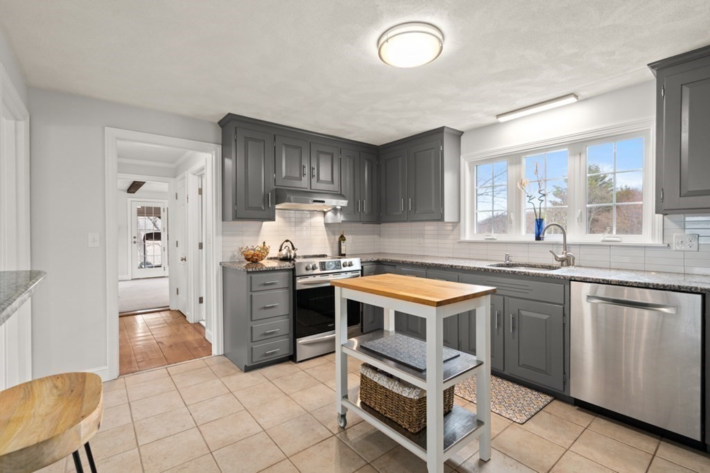 1091 Bay Road Hamilton, MA 01982 - Photo 11 of 40 a kitchen with a stove sink and cabinets