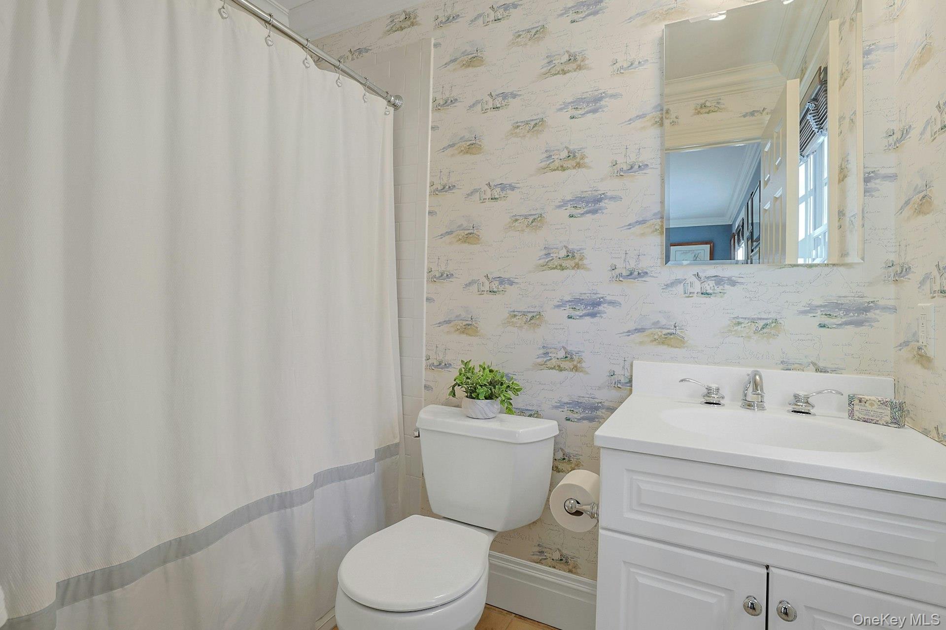 24 Fairview Road Scarsdale, NY 10583 - Photo 17 of 48 Full ensuite bath serving the main-level guest bedroom.