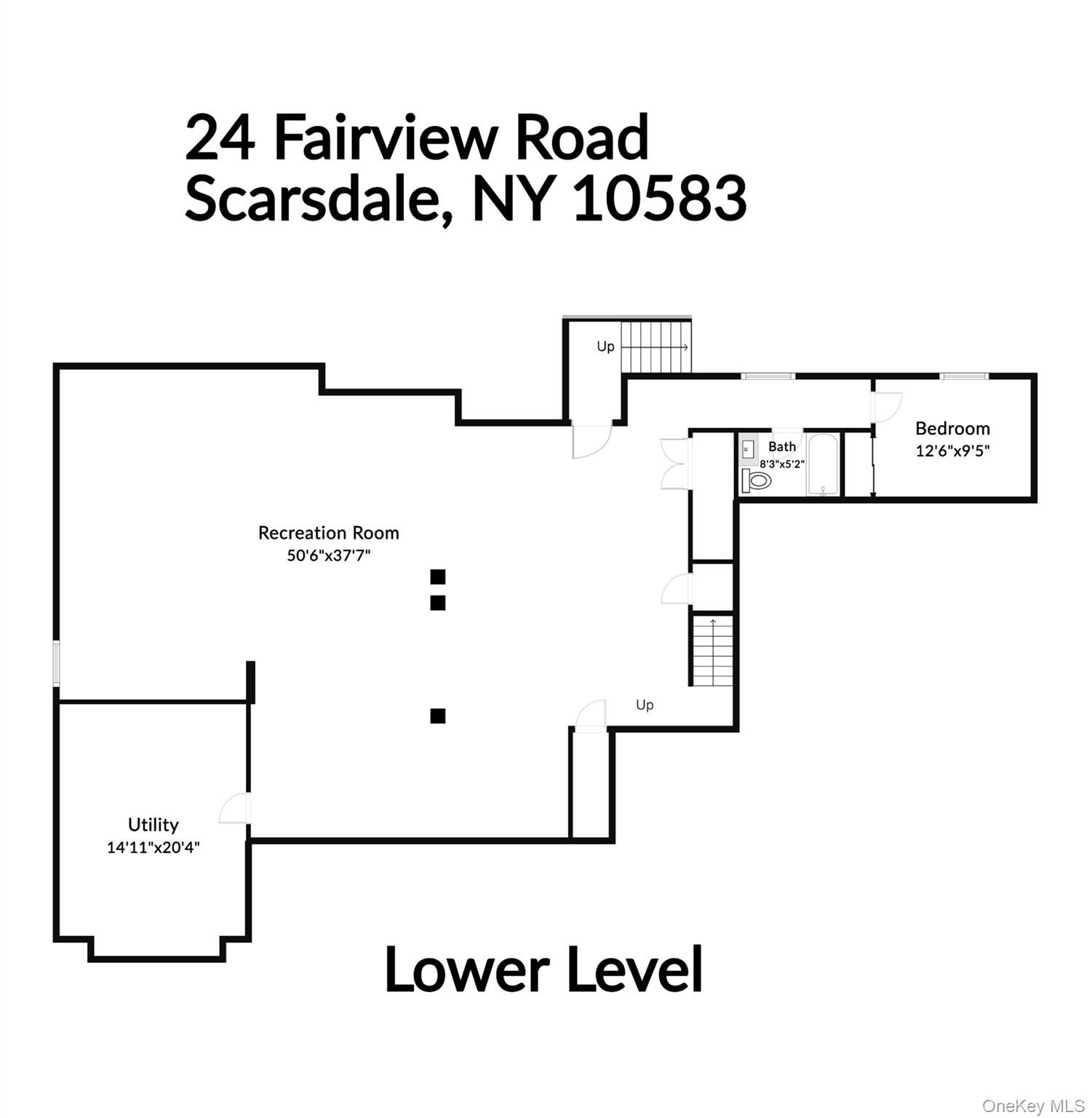 24 Fairview Road Scarsdale, NY 10583 - Photo 48 of 48 Lower level floor plan.