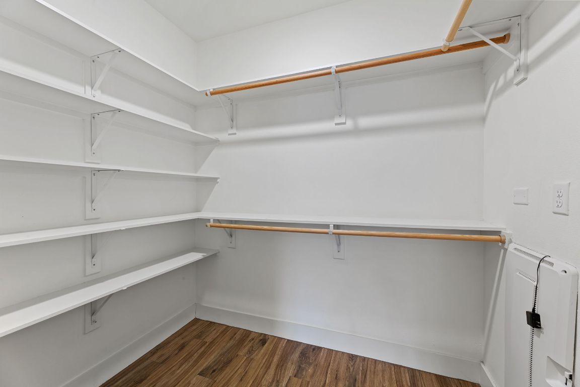 6444 Burnet Road, Unit 204 Austin, TX 78757 - Photo 23 of 36 a view of an empty walk in closet