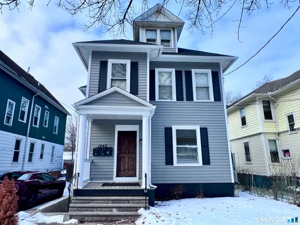 a front view of a house