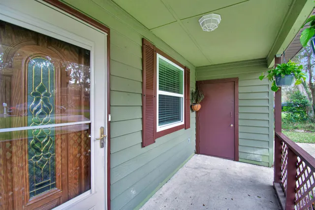 a view of a house with a porch
