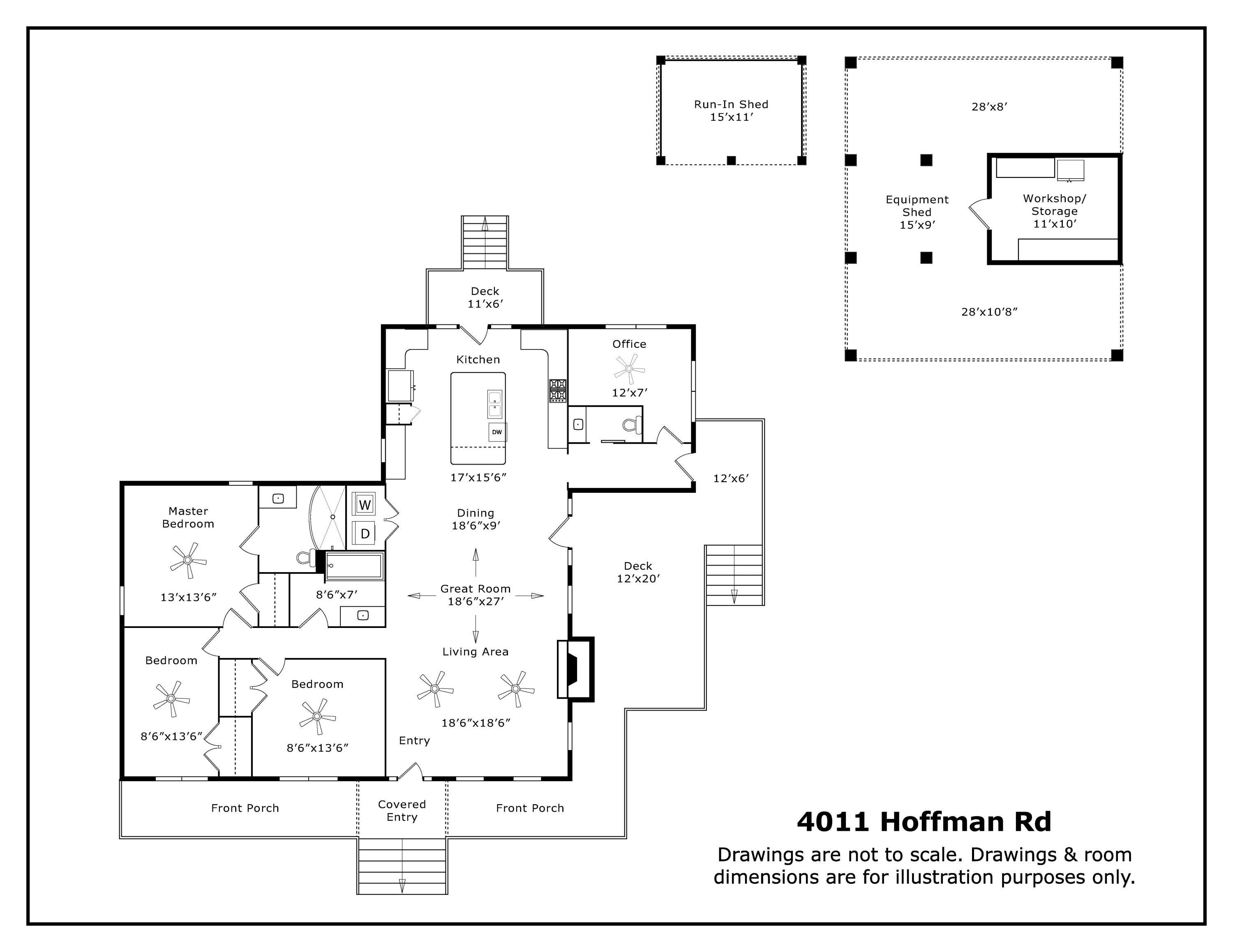 4011 Hoffman Road Jackson Springs, NC 27281 - Photo 56 of 56 Floor Plan _ 4011 Hoffman Rd
