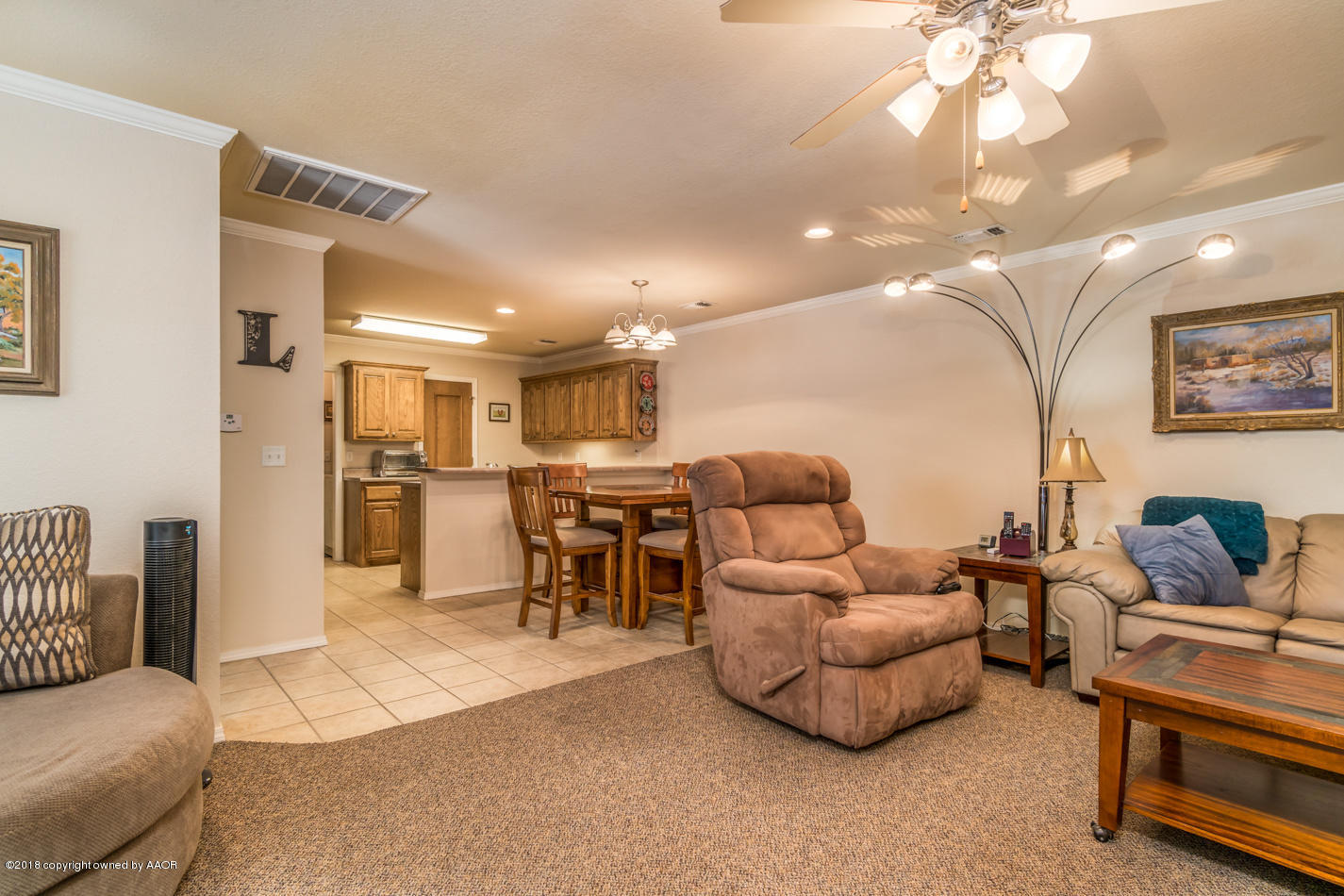 4523 Steffi Court Amarillo, TX 79110 - Photo 7 of 21 Living Room View 3