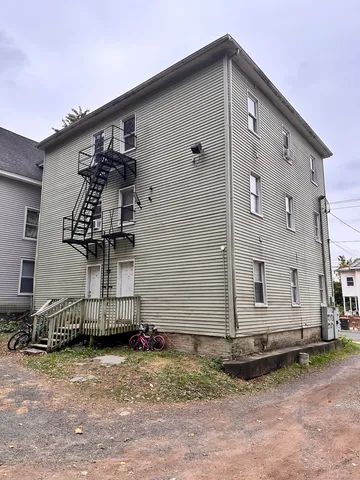 a backyard of a house
