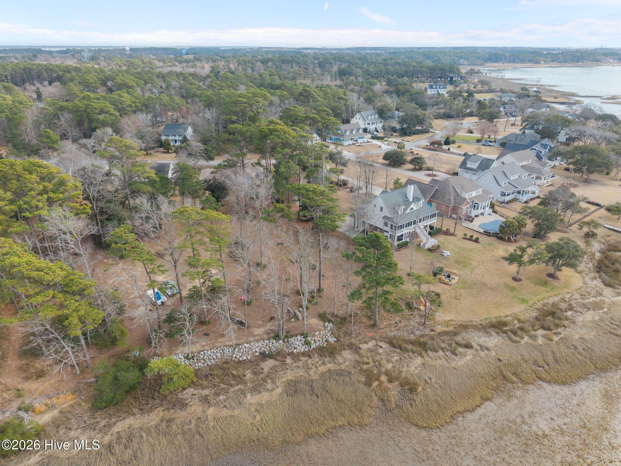 240 Mary Gray Farm Road Beaufort, NC 28516 - Photo 7 of 14 Lot picture with locator arrow