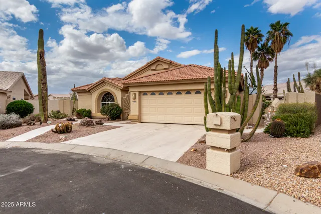 a view of a patio with couches and table and chairs under an umbrella